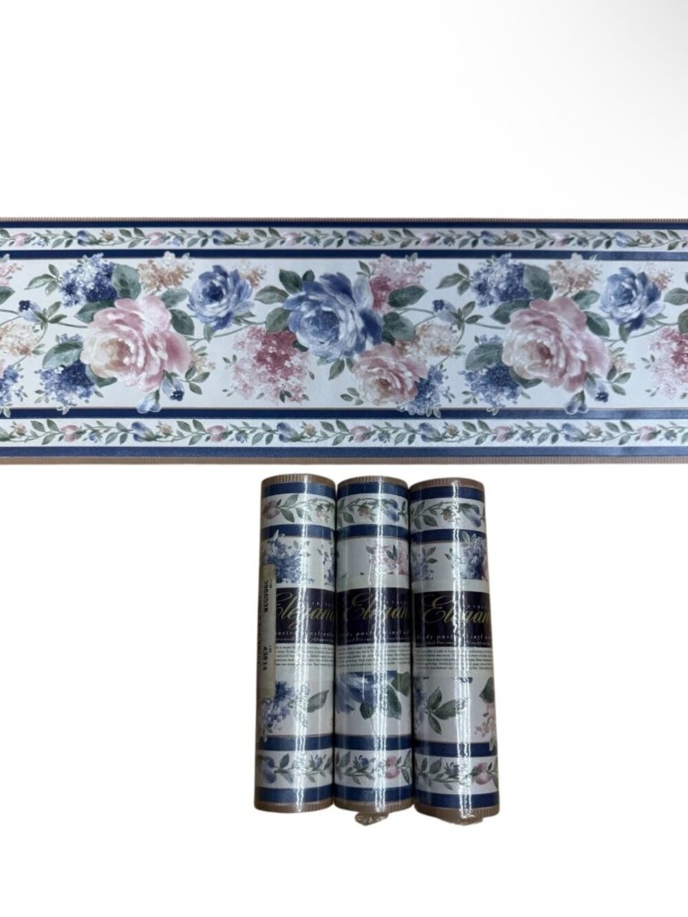 Vintage Wallpaper Border 3 Rolls Elegance Floral Cottage Chandra Textured New